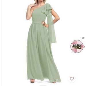 Sage Azazie Bridesmaid Dress